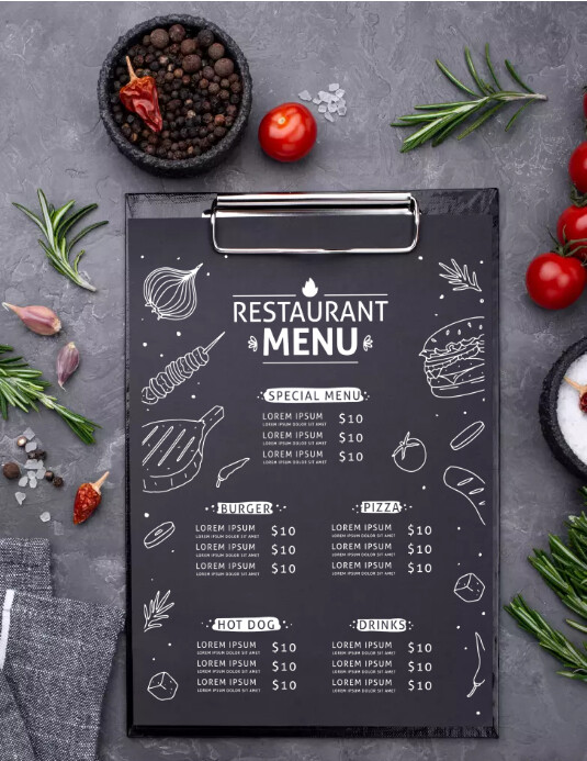 Restaurant Menu Ads Template | PosterMyWall