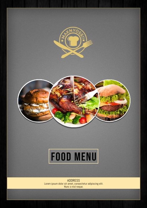 Restaurant Menu Cover Template | PosterMyWall