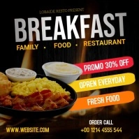 Restaurant Menu Instagram Post template
