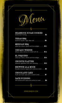 Menu US Legal Template | PosterMyWall