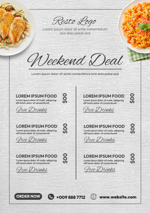 Restaurant Menu Template | PosterMyWall