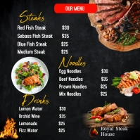 Restaurant Menu Instagram-Beitrag template