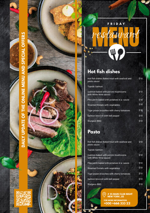 Creative Week Menu Design Creative Food Menu Design