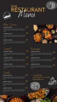 Food menu complete Instagram Story template