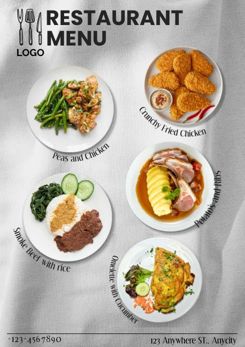 Restaurant Menu List Template | PosterMyWall