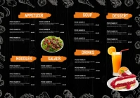 Restaurant Menu Pt2 A4 template