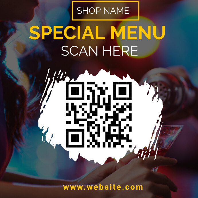 Restaurant menu qr code Template | PosterMyWall