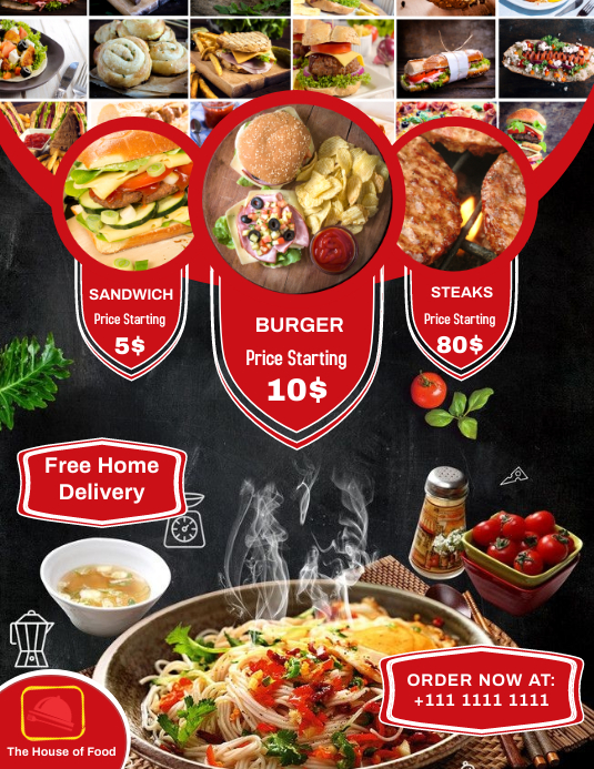 Sale Menu Restaurant Menu Sale Flyer Template | PosterMyWall