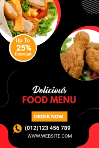 Restaurant Menu Tumblr Graphic template
