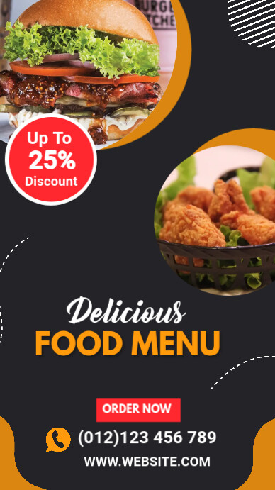 Restaurant menu WhatsApp Status Template | PosterMyWall