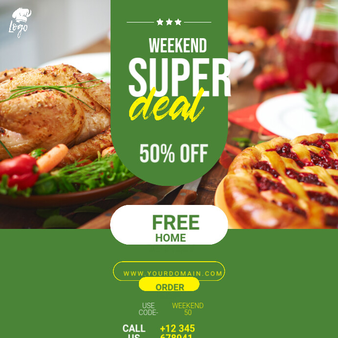 Restaurant Offer Post Template | PosterMyWall