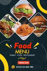 restaurant offer Tumblr Graphic template