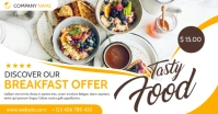 restaurant online facebook advertising template