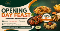 Vert Restaurant Opening auf Facebook geteiltes Bild Template