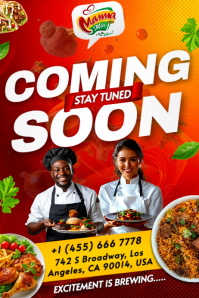 Restaurant Opening Soon Banner Design Template