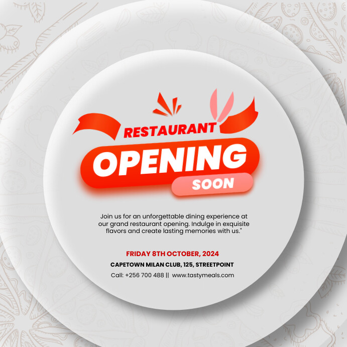 restaurant opening soon flyer template | PosterMyWall