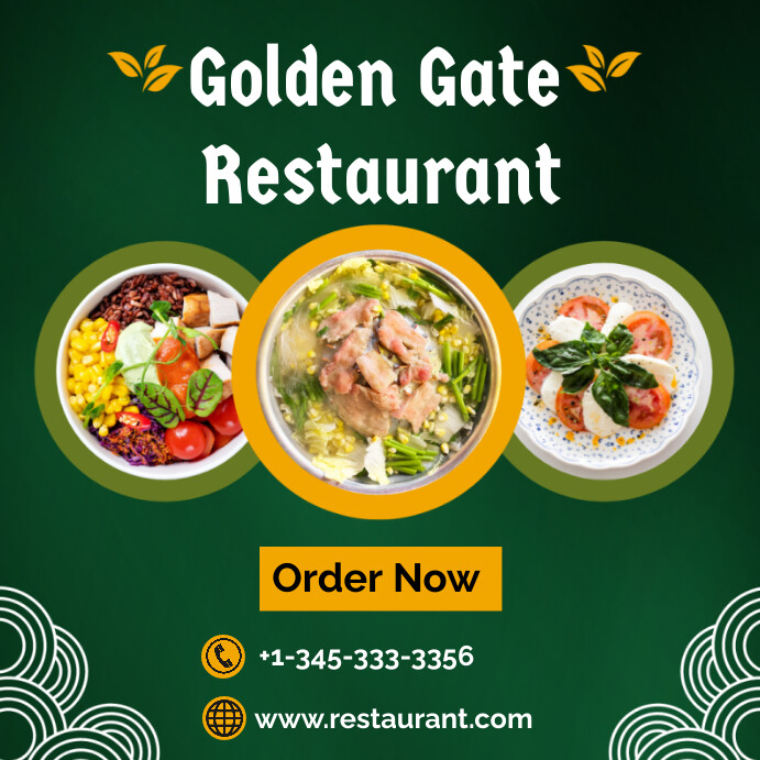 Restaurant Order Ad Template Instagram Post