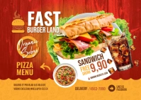 Restaurant Postcard Template