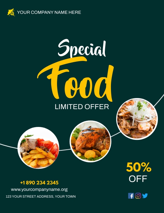 RESTAURANT POSTER Template | PosterMyWall