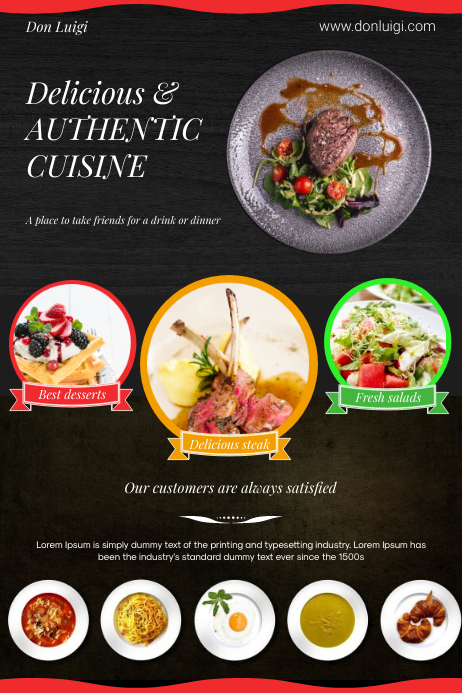 Restaurant poster Template | PosterMyWall