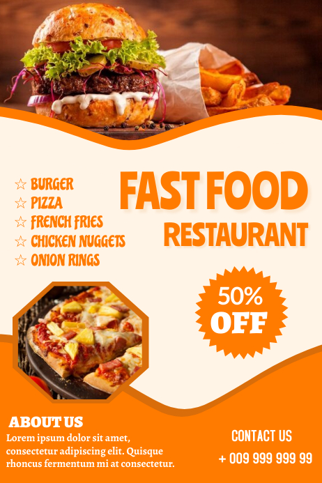 Restaurant poster Template | PosterMyWall