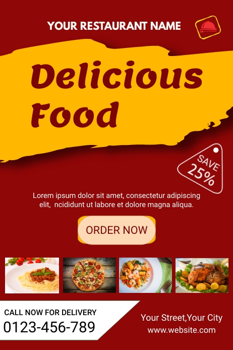 RESTAURANT POSTER Template | PosterMyWall