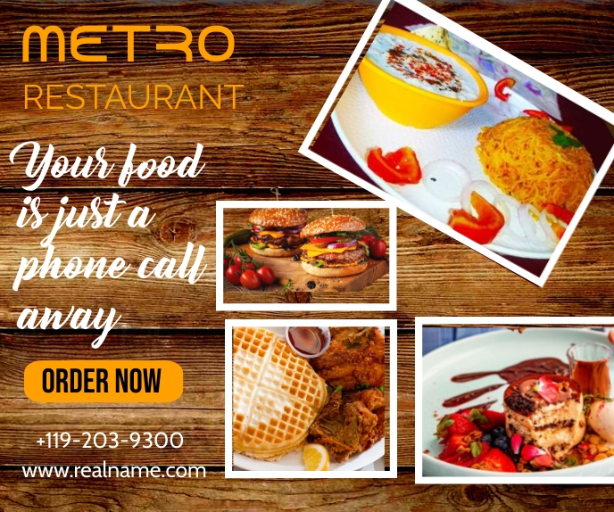 restaurant poster template | PosterMyWall