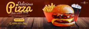 Restaurant Promotion Email Header Design ส่วนหัวอีเมล template