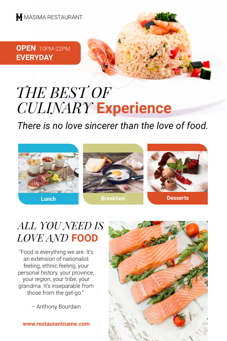 Restaurant Promotion Flyer Template Postermywall
