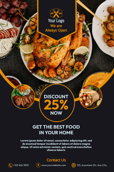 Restaurant Promotion Poster Template | PosterMyWall