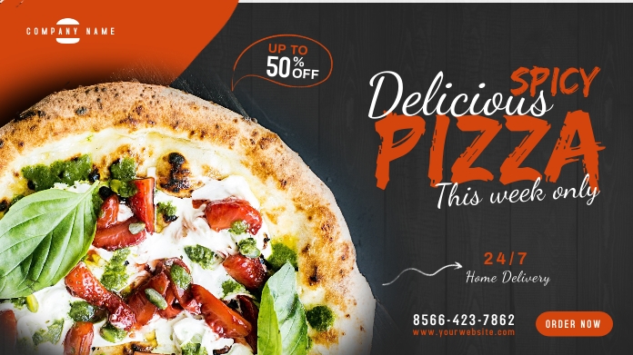 Restaurant Promotion Twitter Post Design template