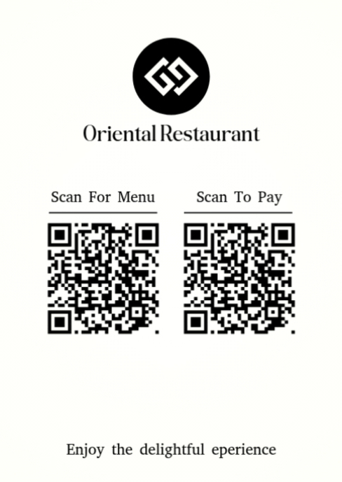 Restaurant QR Card A6 Template | PosterMyWall