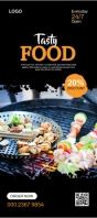 Restaurant rack card template