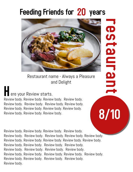 Restaurant Review Flyer Template PosterMyWall Restaurant Review Flyer Template PosterMyWall