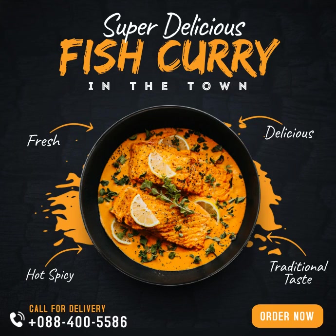 Restaurant Social Media Post Template PosterMyWall