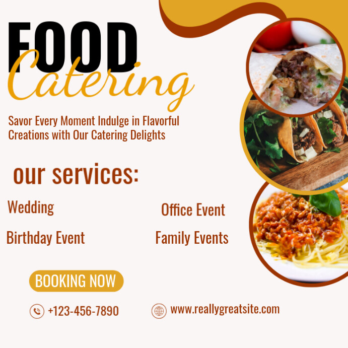 Restaurant Special Events Menu Post Templat | PosterMyWall