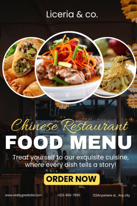 Restaurant Special Food Menu  Poster Plakkaat template