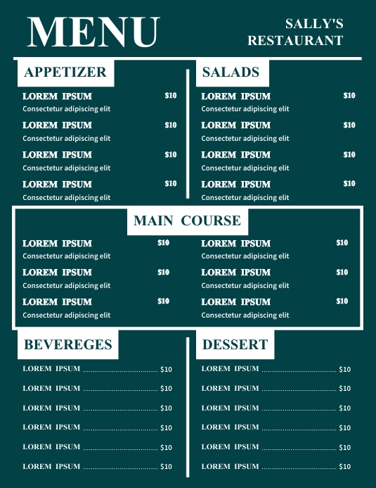 Copy of Restaurant special menu design template | PosterMyWall