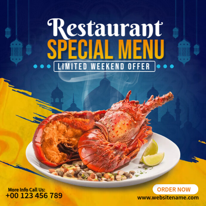 Restaurant Special Offer Instagram Post template