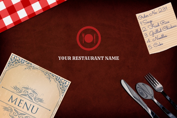 Restaurant Table mat Design Template | PosterMyWall