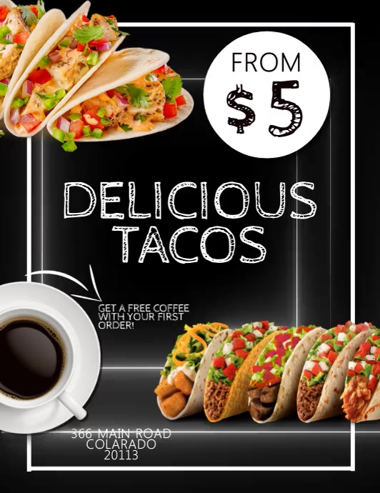 Templat Taco Restoran | PosterMyWall