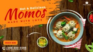 Оранжевый Food Promotion Twitter Post Template