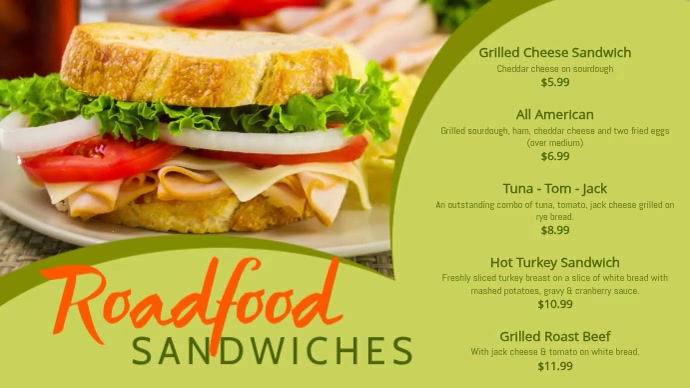 Restaurant Video Menu Modelo | PosterMyWall