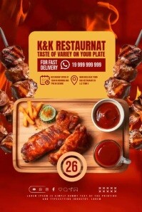 Restaurant video template Poster