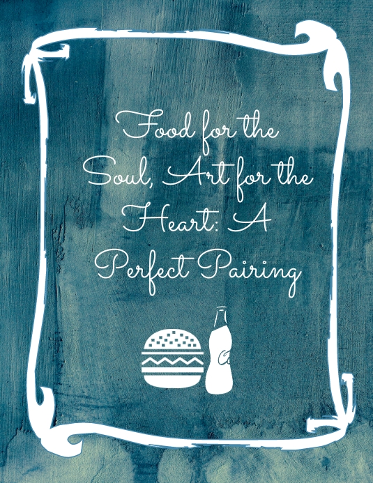 Restaurant Wall Art Flyer (US Letter) template