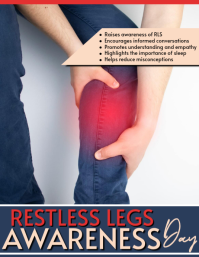 Ungu Restless Legs Syndrome Awareness Ulotka Template