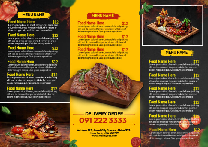 Resto Menu Ads Template | PosterMyWall