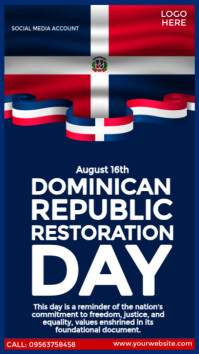 Restoration Day Dominican Republic Instagram Story template
