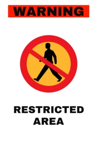 Restricted Area Sign Template PosterMyWall