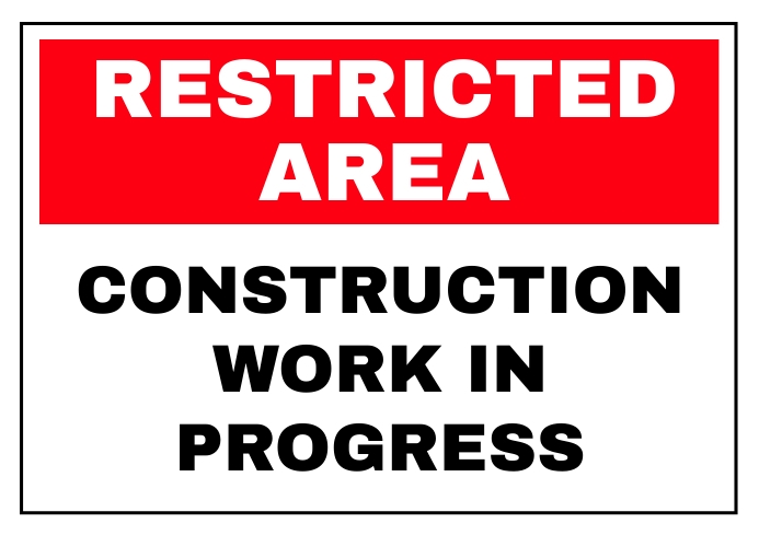 Restricted Area Sign Template PosterMyWall